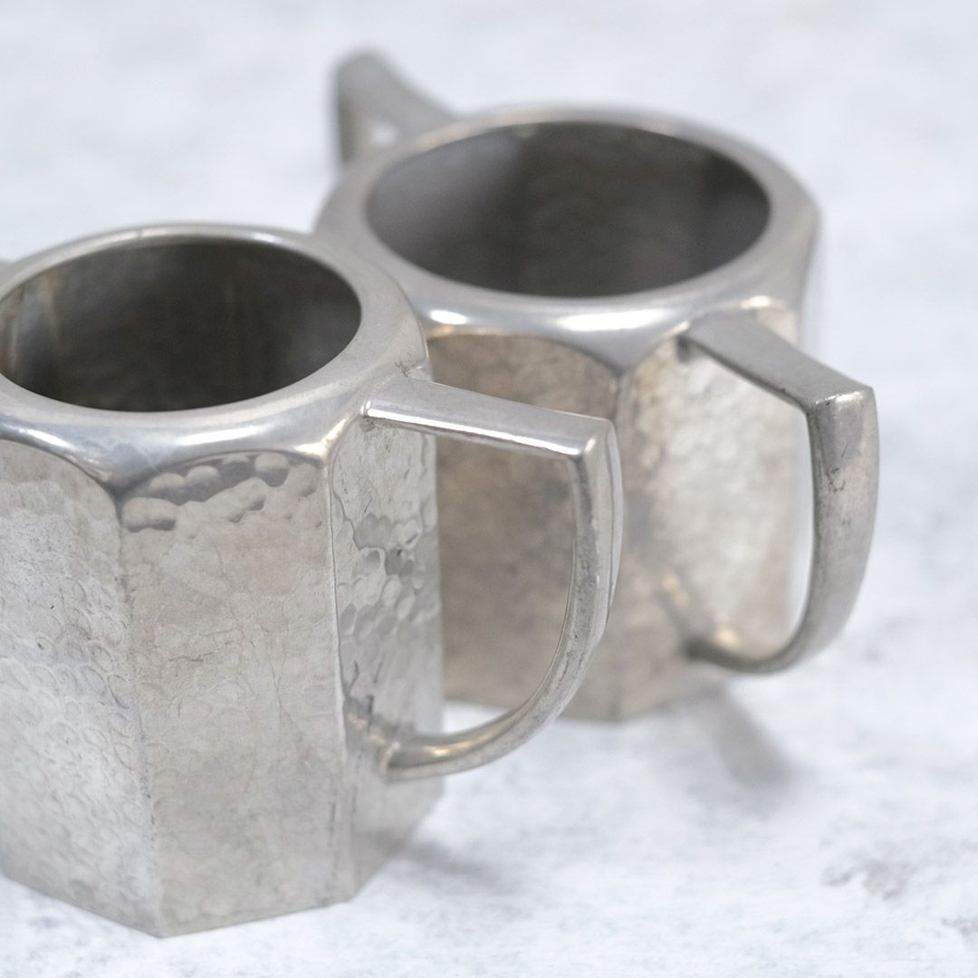 アンティークミルクポット シュガーボウル セット イギリス シルバープレート6