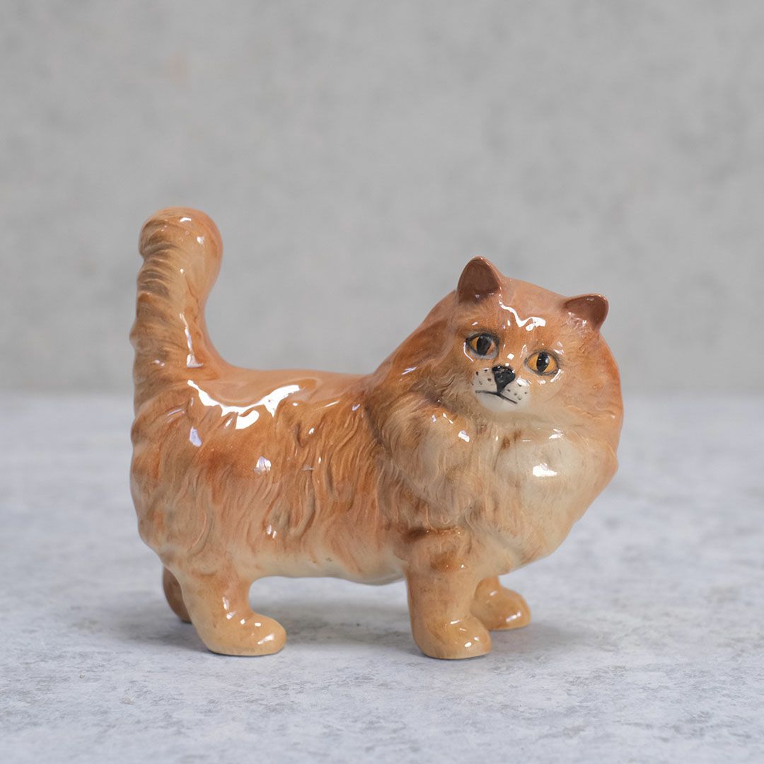 　ヴィンテージフィギュリン 猫の置物 イギリス BESWICK ベスウィック1