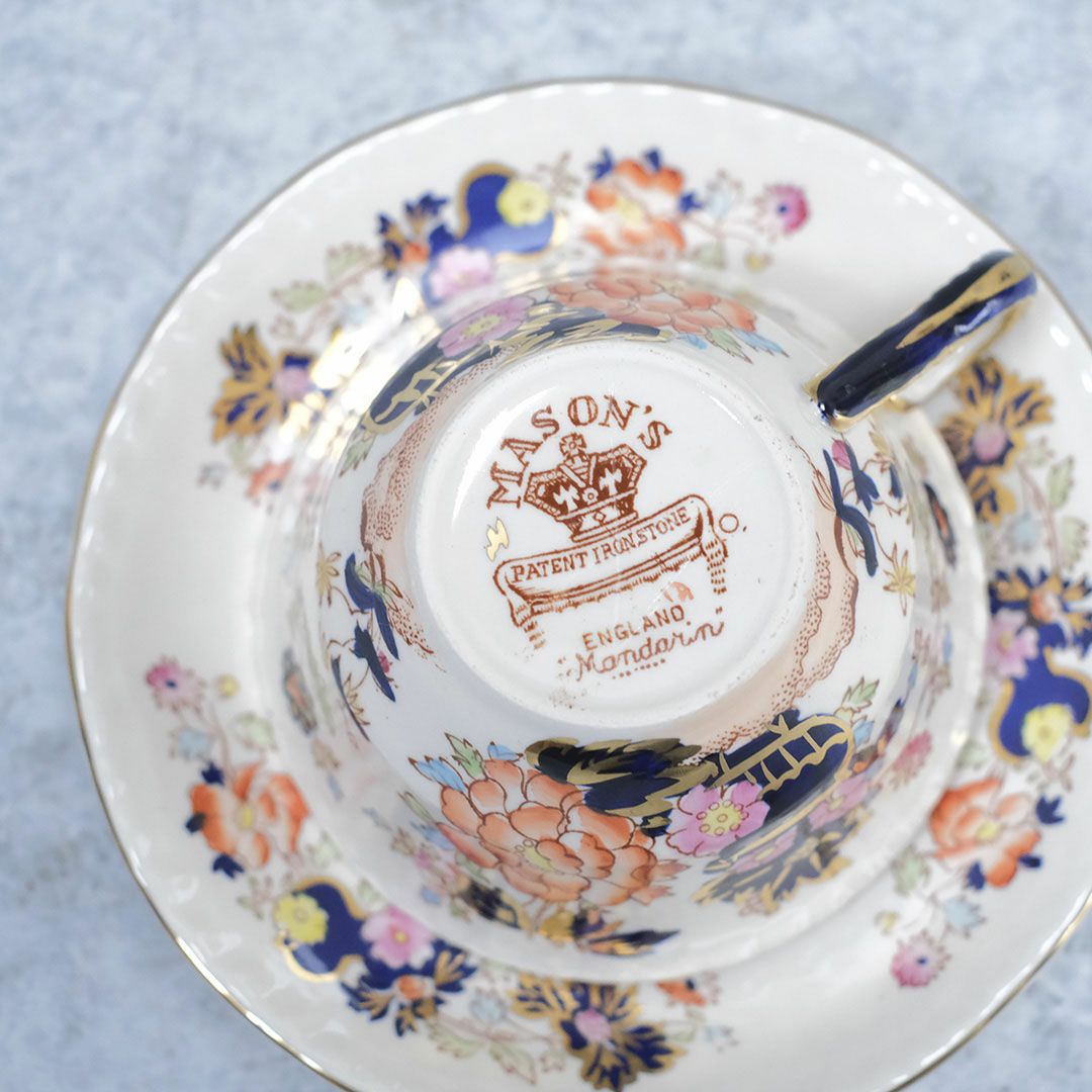 アンティークカップ&ソーサー MASON'S(メイゾンズ) イギリス シノワズリデザイン コーヒーカップ アンティーク食器8