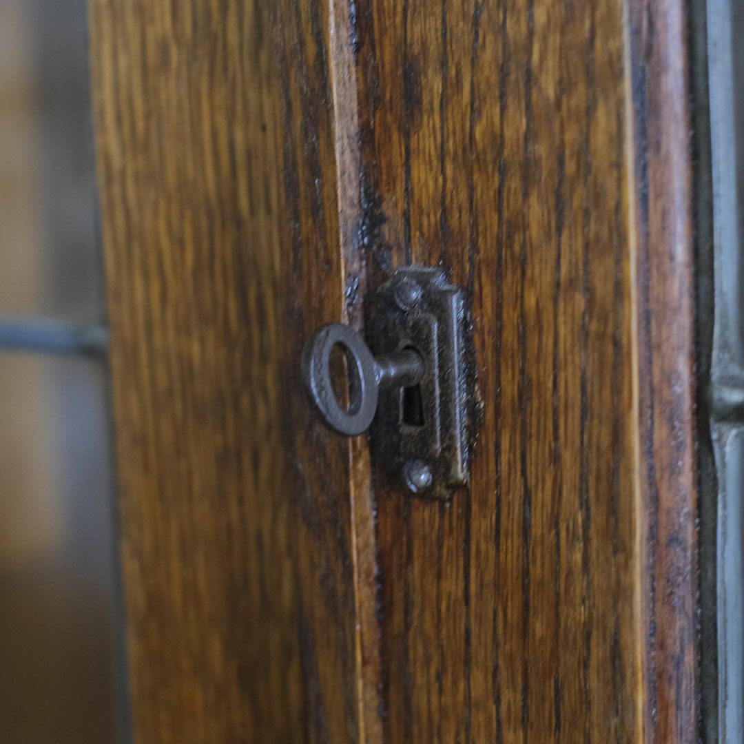 アンティーク ビューローブックケースD イギリス 本棚付きデスク/アンティーク家具