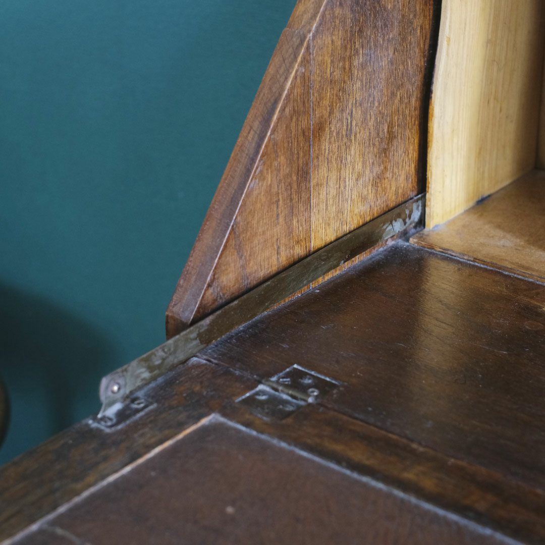 アンティーク ビューローブックケースD イギリス 本棚付きデスク/アンティーク家具