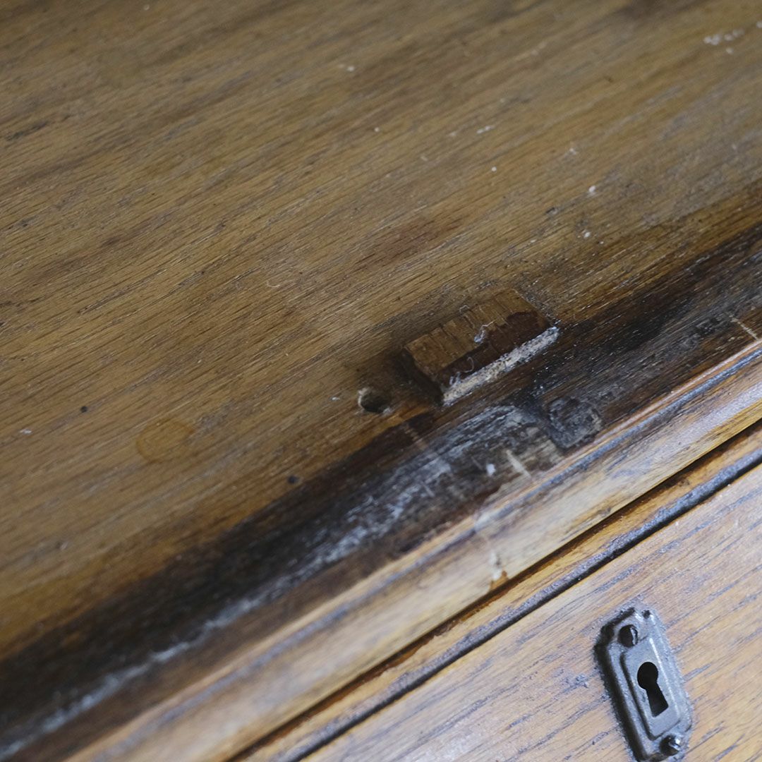 アンティーク ビューローブックケースD イギリス 本棚付きデスク/アンティーク家具