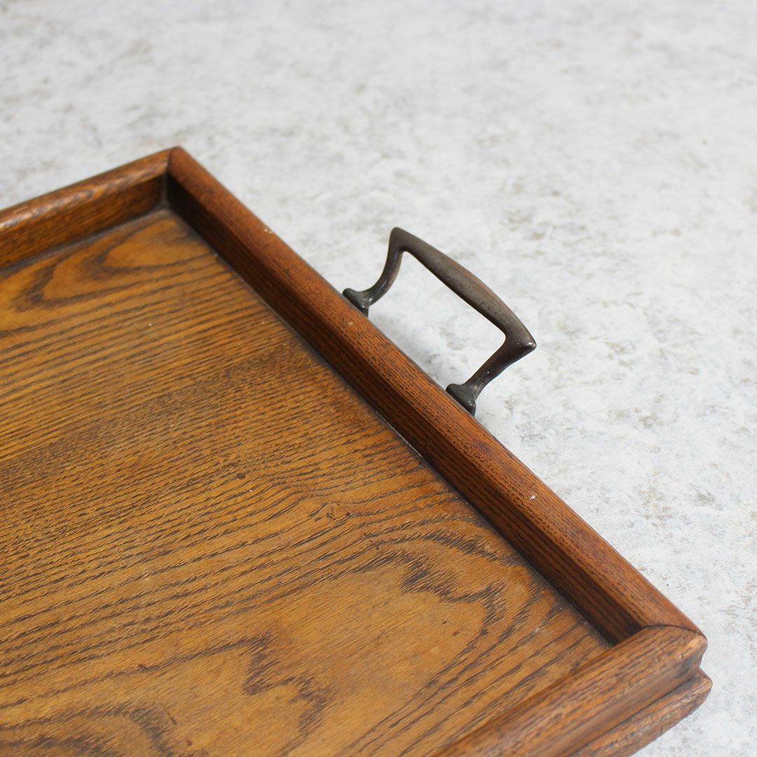 アンティークティートレイ 木製 イギリス4