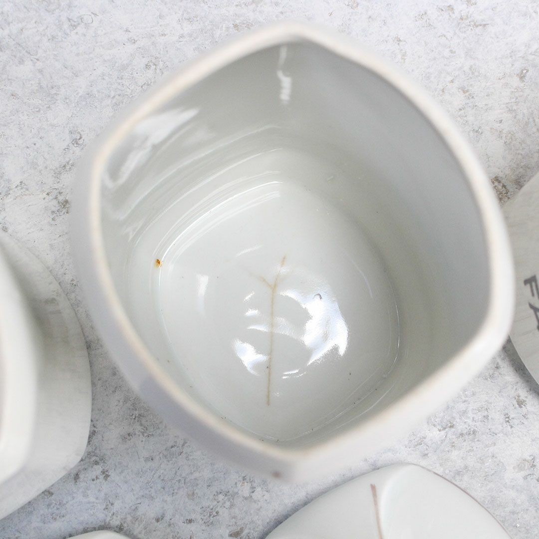 アンティーク キャニスターセット 鳥 チェコスロバキア 陶器