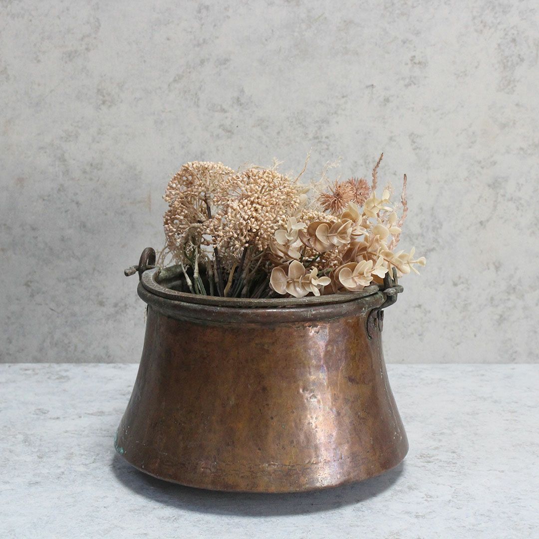 アンティーク 銅鍋 イギリス 19世紀 調理鍋 コールドロン