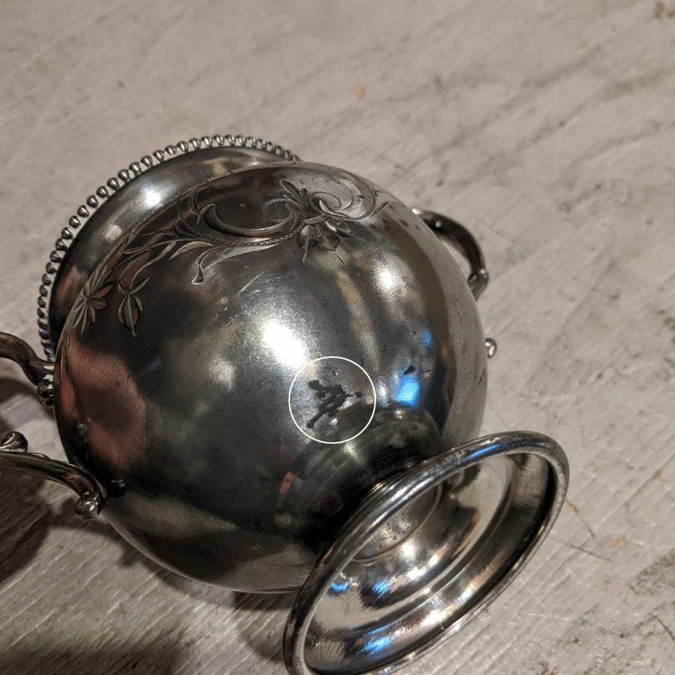 アンティークミルクポット シュガーボウル セット イギリス シルバープレート8