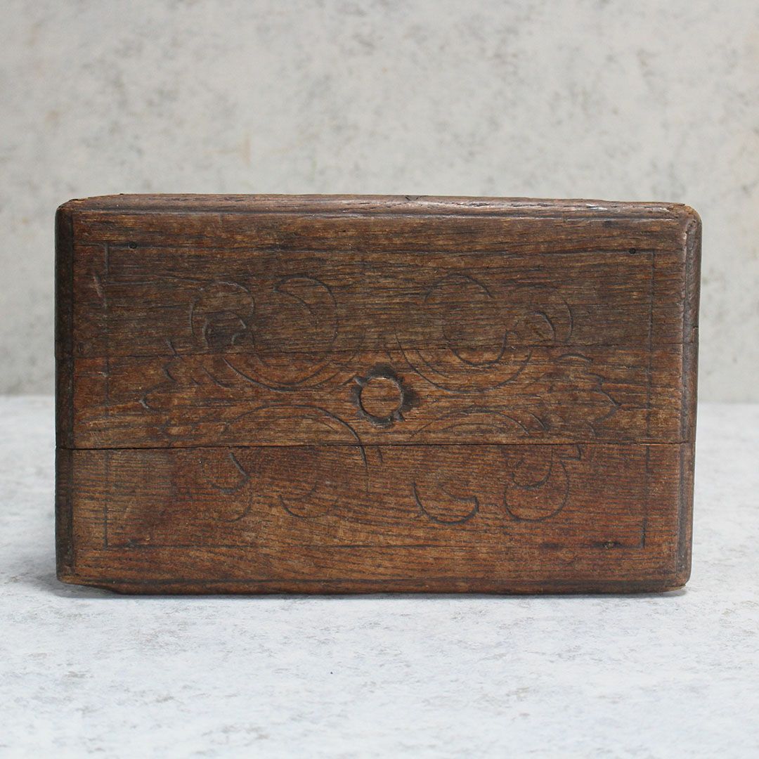 アンティークスツール フランス 濃い茶色天然木 アンティーク家具5