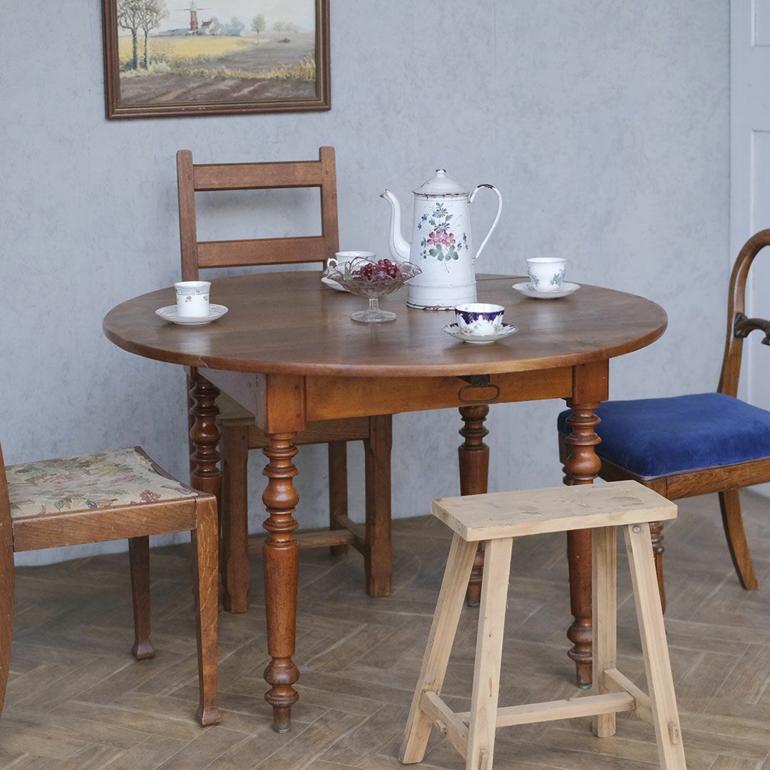 アンティーク ドロップリーフテーブルC 円卓 イギリス バタフライテーブル アンティーク家具