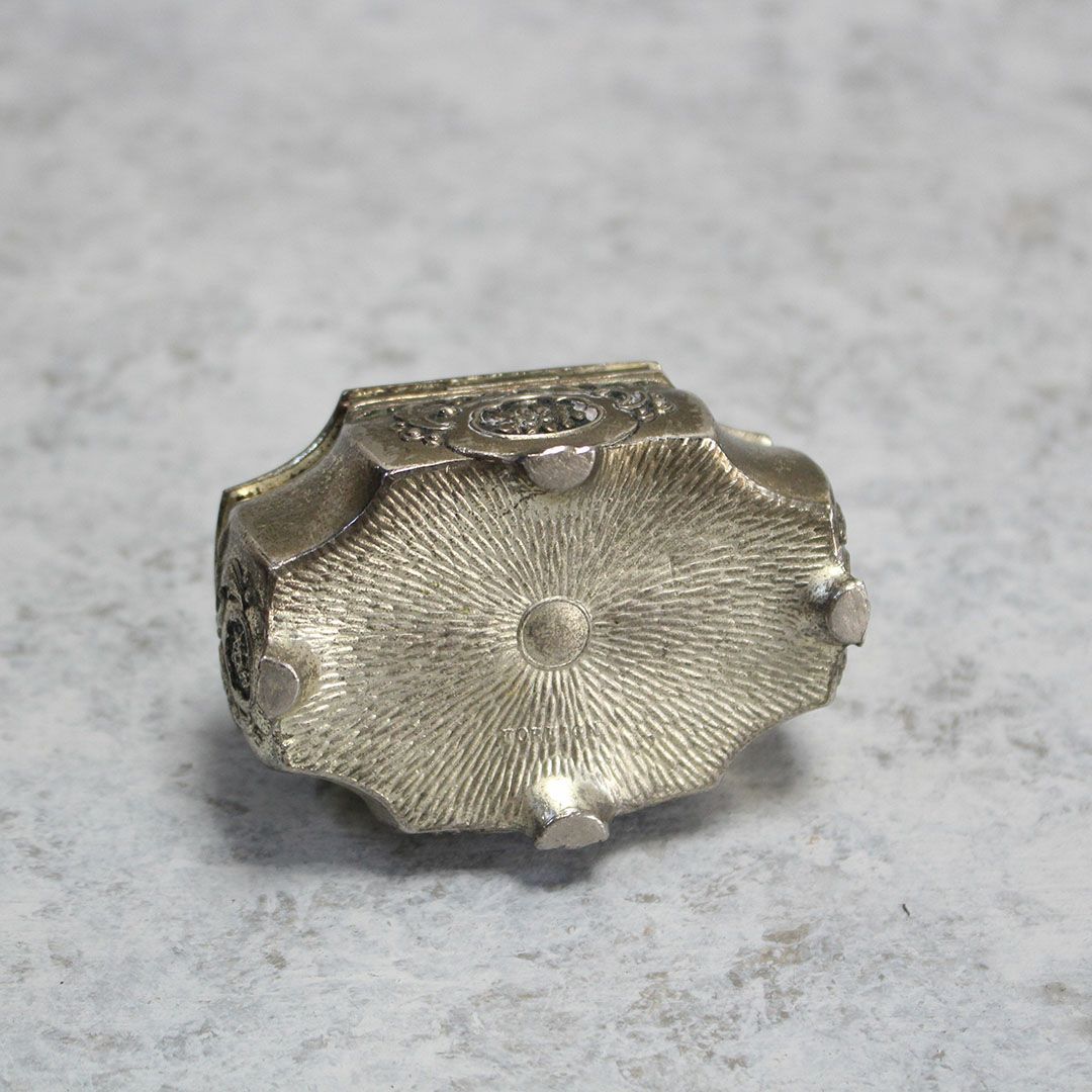 アンティークジュエリーボックス エタン 小物入れフランス 錫 アクセサリーケース7