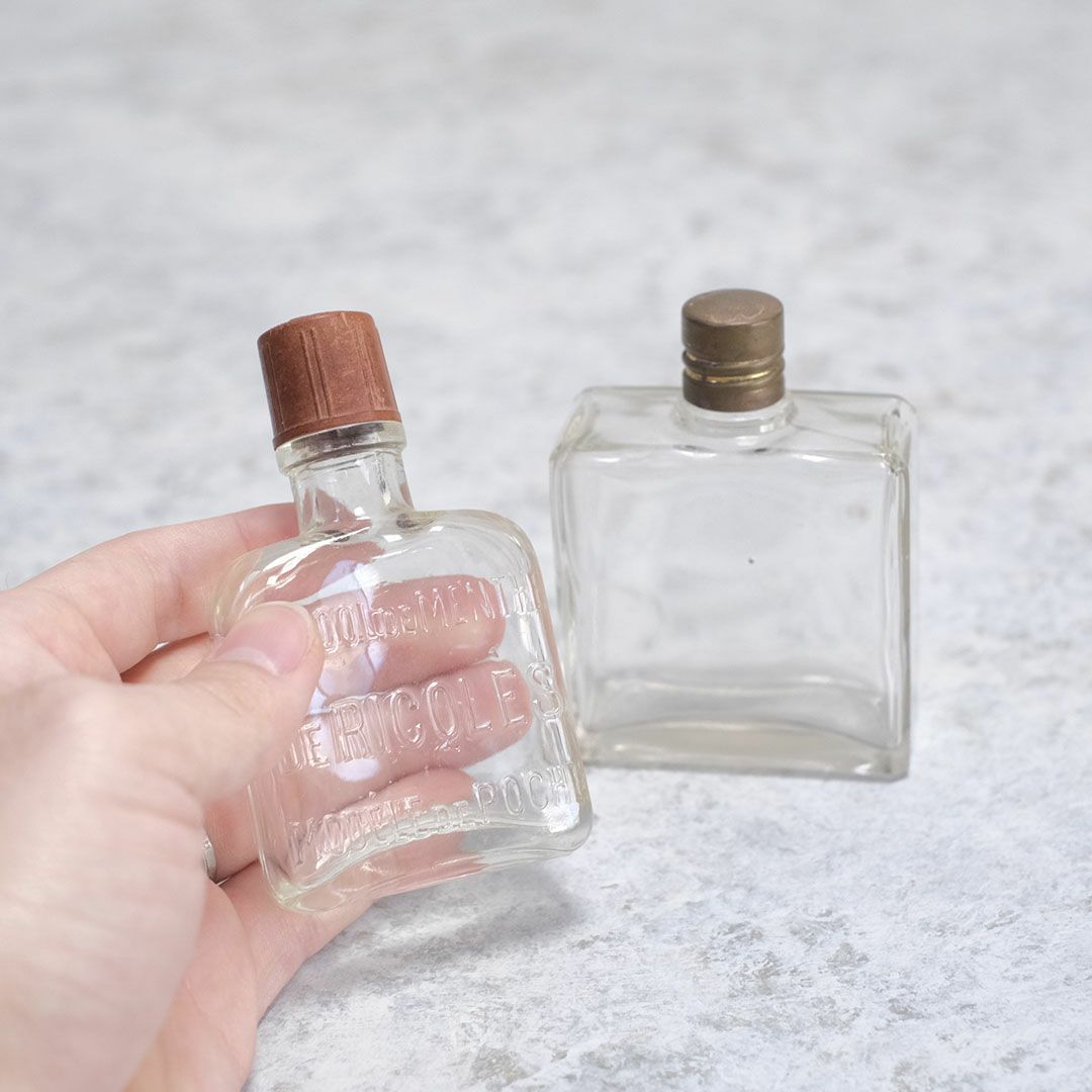 アンティークボトル フランス ガラスビン 古い小瓶2