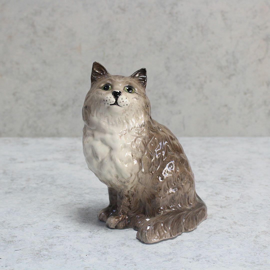 ヴィンテージオブジェ 猫の置物 フィギュリン イギリス1
