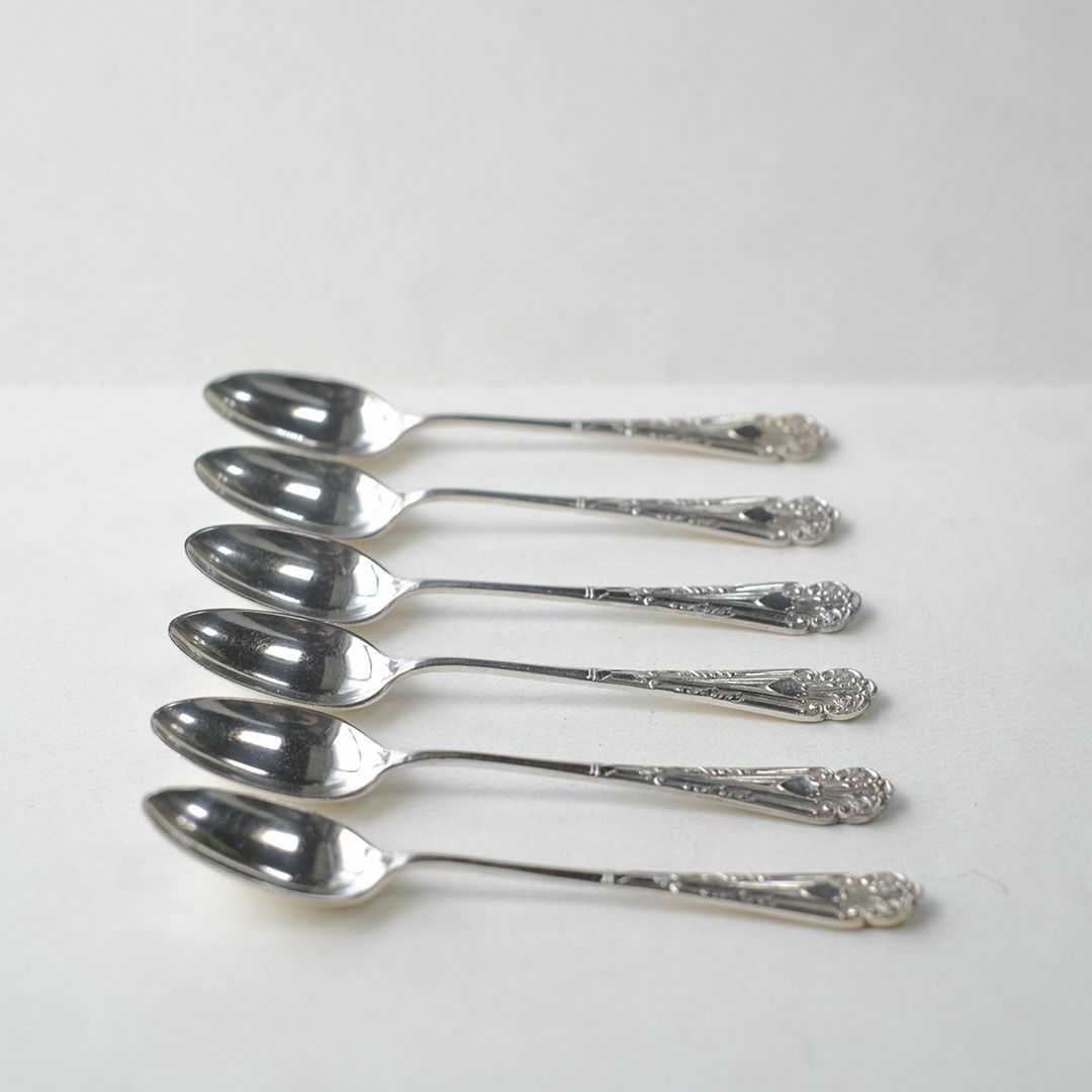 アンティーク コーヒースプーンセット ヴィクトリアン 専用箱付き シルバープレート イギリス