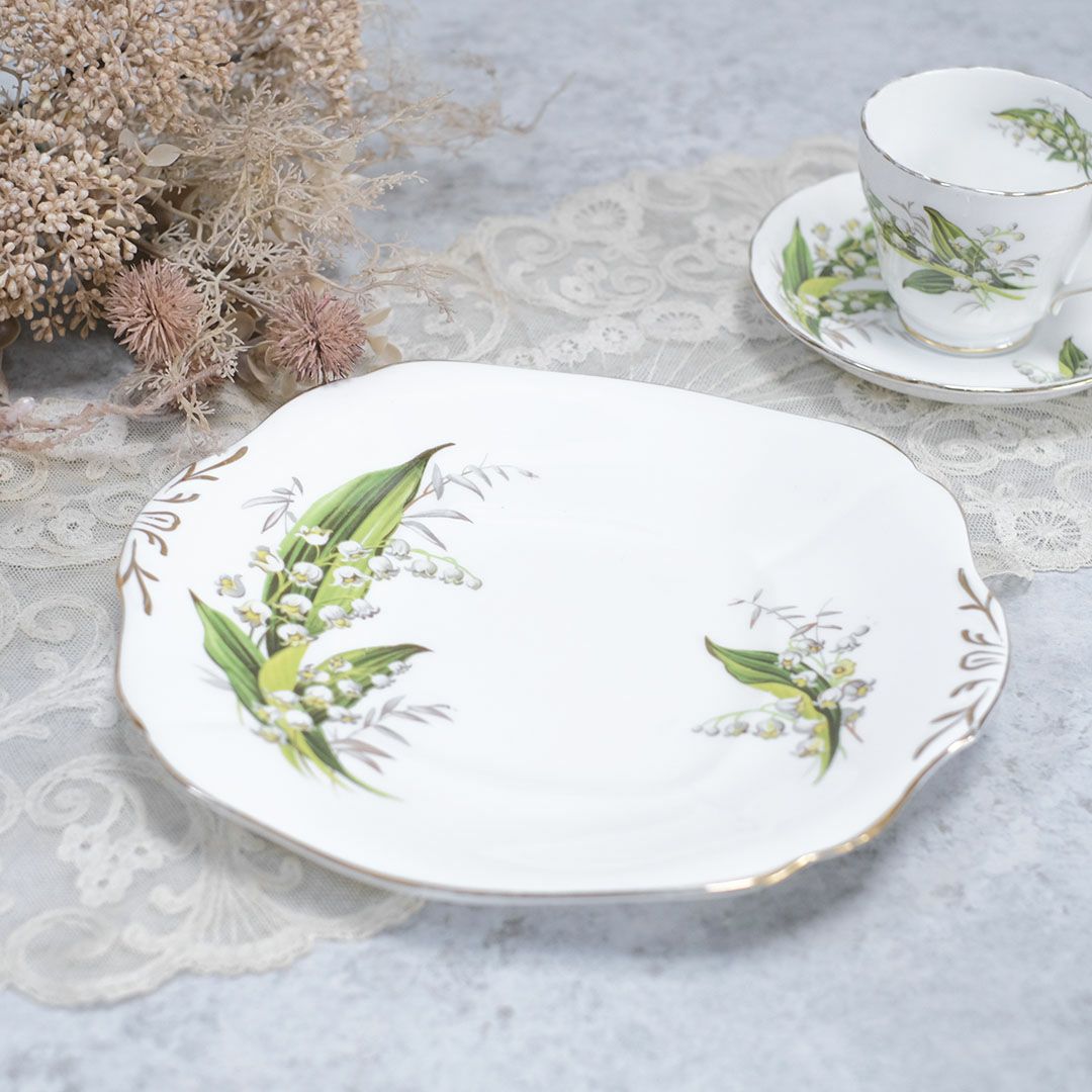 ヴィンテージB&Bプレート 鈴蘭 リリー イギリス