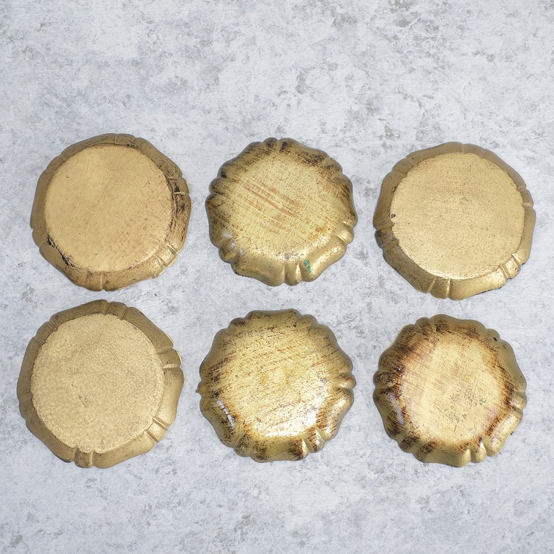 ヴィンテージフローレンタイン トレイコースター イタリア製の伝統工芸品6