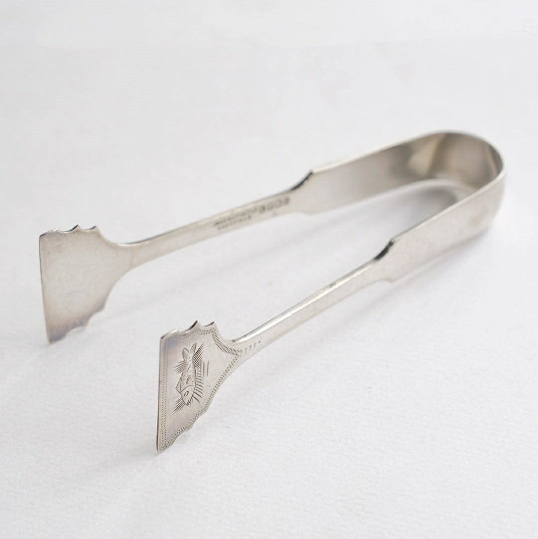 アンティークトング シルバープレート 魚装飾 イギリス2