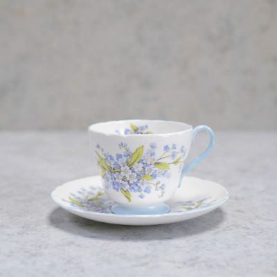 アンティークカップ＆ソーサー Shelley(シェリー)勿忘草 イギリス