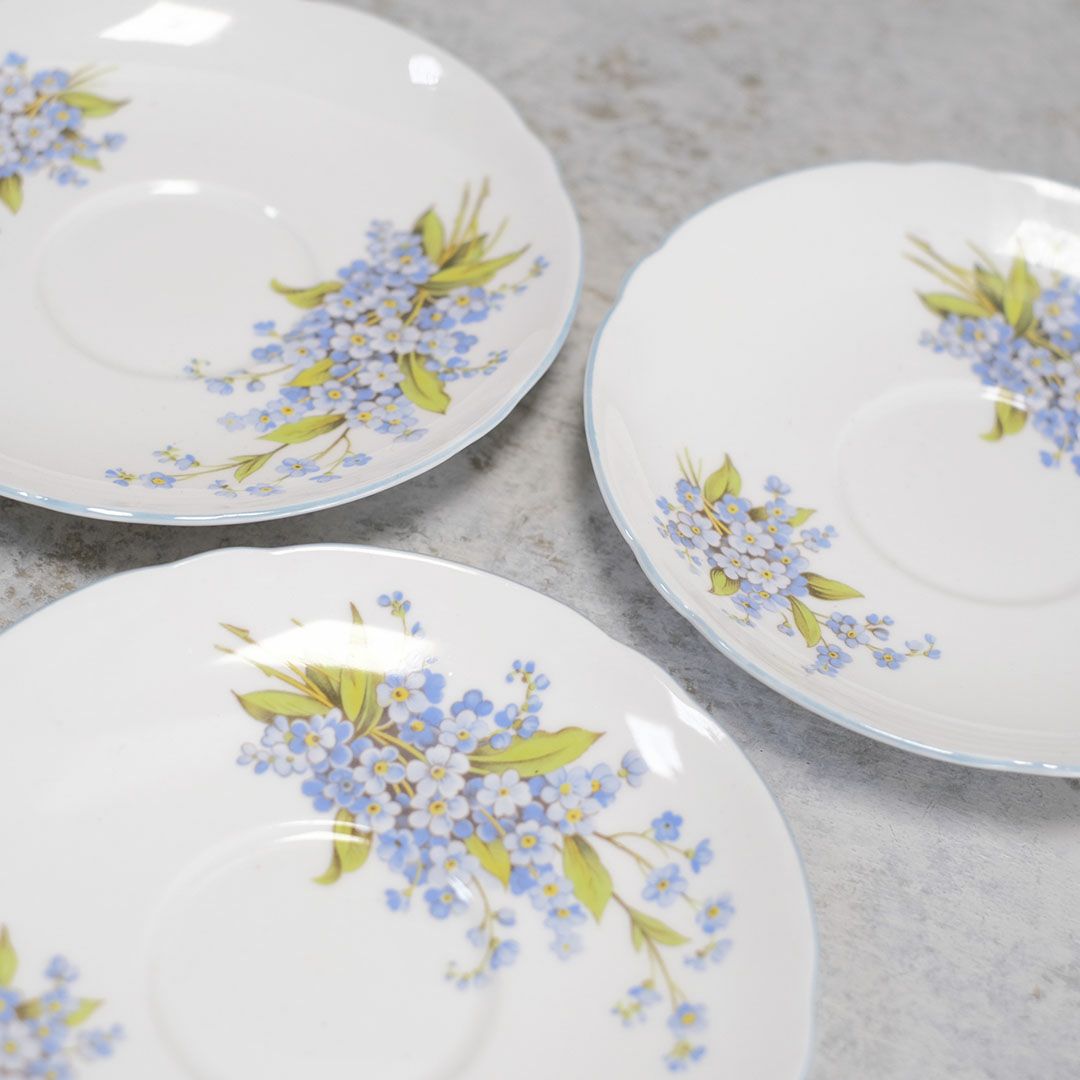 アンティークカップ＆ソーサ Shelley(シェリー)勿忘草 イギリス ティーカップトリオ/アンティーク食器7