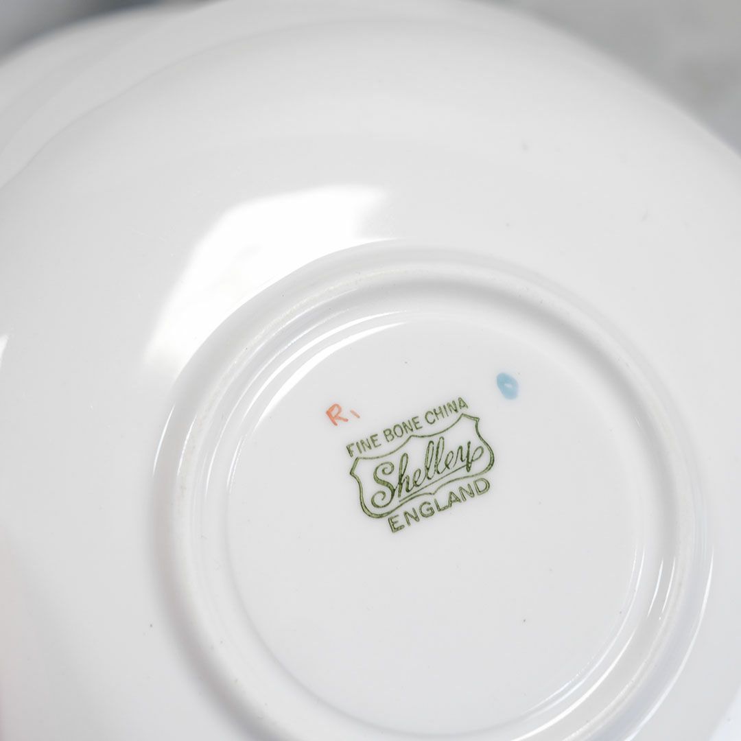 アンティークカップ＆ソーサ Shelley(シェリー)勿忘草 イギリス ティーカップトリオ/アンティーク食器8