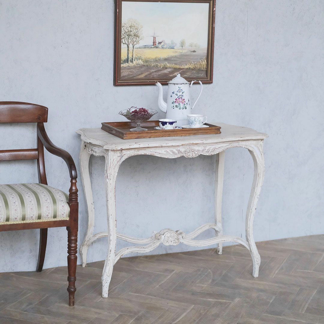アンティークデスク フランス ホワイト アンティーク家具