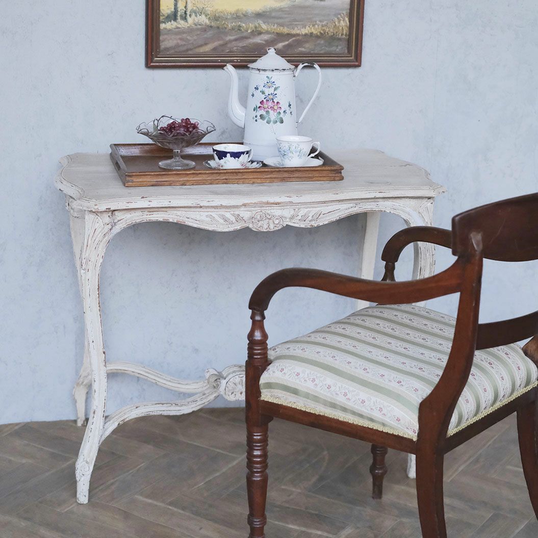 アンティークデスク フランス ホワイト アンティーク家具1