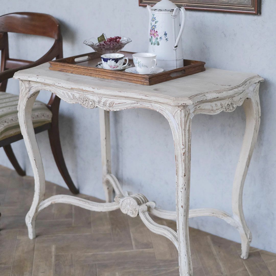 アンティークデスク フランス ホワイト アンティーク家具2