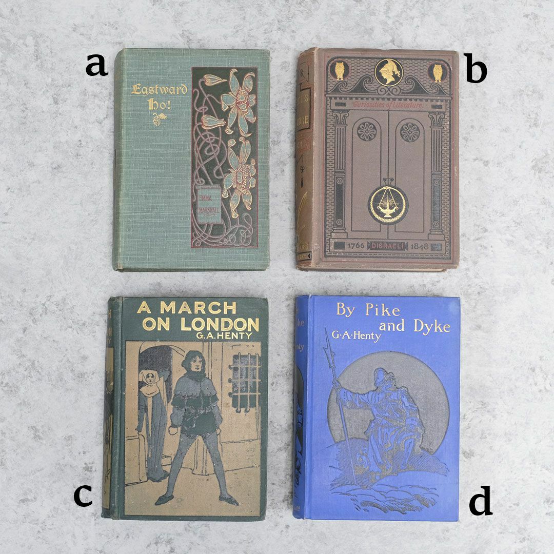 アンティーク本 イギリスの古い児童書 カラフルな表紙3