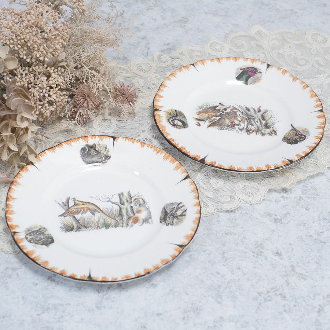 アンティークデザート皿 フランス LINCOLOR G.BRACHET アンティーク食器1