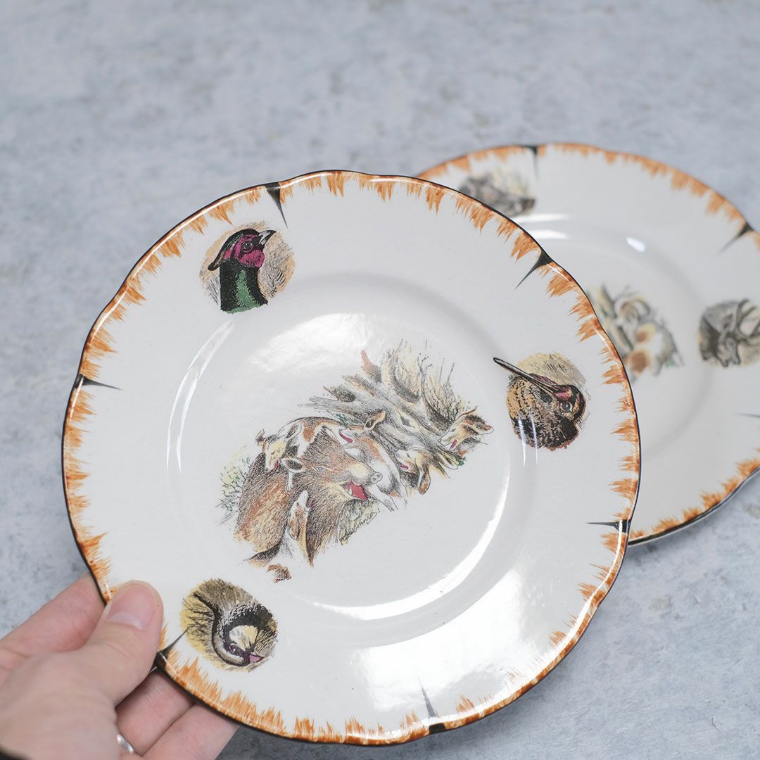 アンティークデザート皿 フランス LINCOLOR G.BRACHET アンティーク食器4