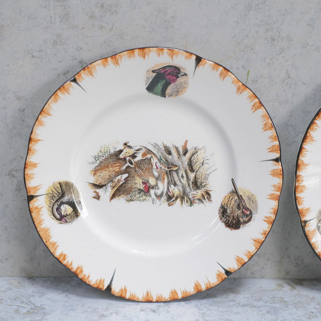 アンティークデザート皿 フランス LINCOLOR G.BRACHET アンティーク食器5