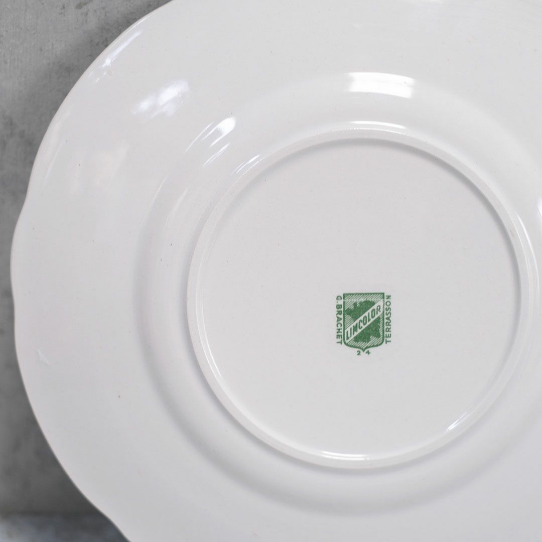 アンティークデザート皿 フランス LINCOLOR G.BRACHET アンティーク食器10