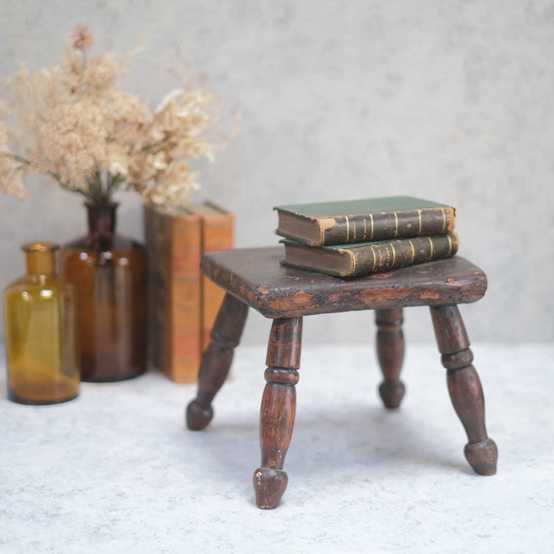 アンティークミルキングスツール イギリス 踏み台 アンティーク家具
