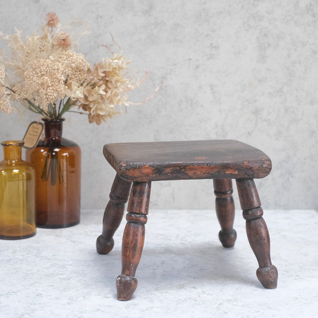 アンティークミルキングスツール イギリス 踏み台 アンティーク家具1