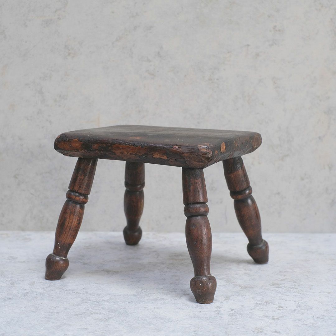 アンティークミルキングスツール イギリス 踏み台 アンティーク家具2
