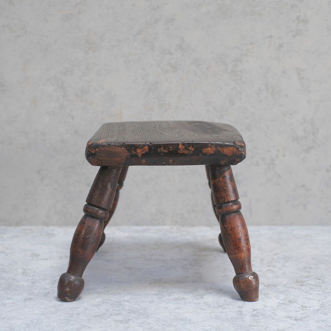 アンティークミルキングスツール イギリス 踏み台 アンティーク家具4