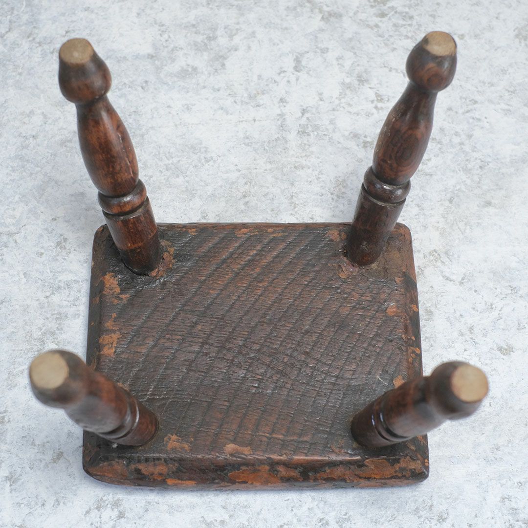 アンティークミルキングスツール イギリス 踏み台 アンティーク家具6