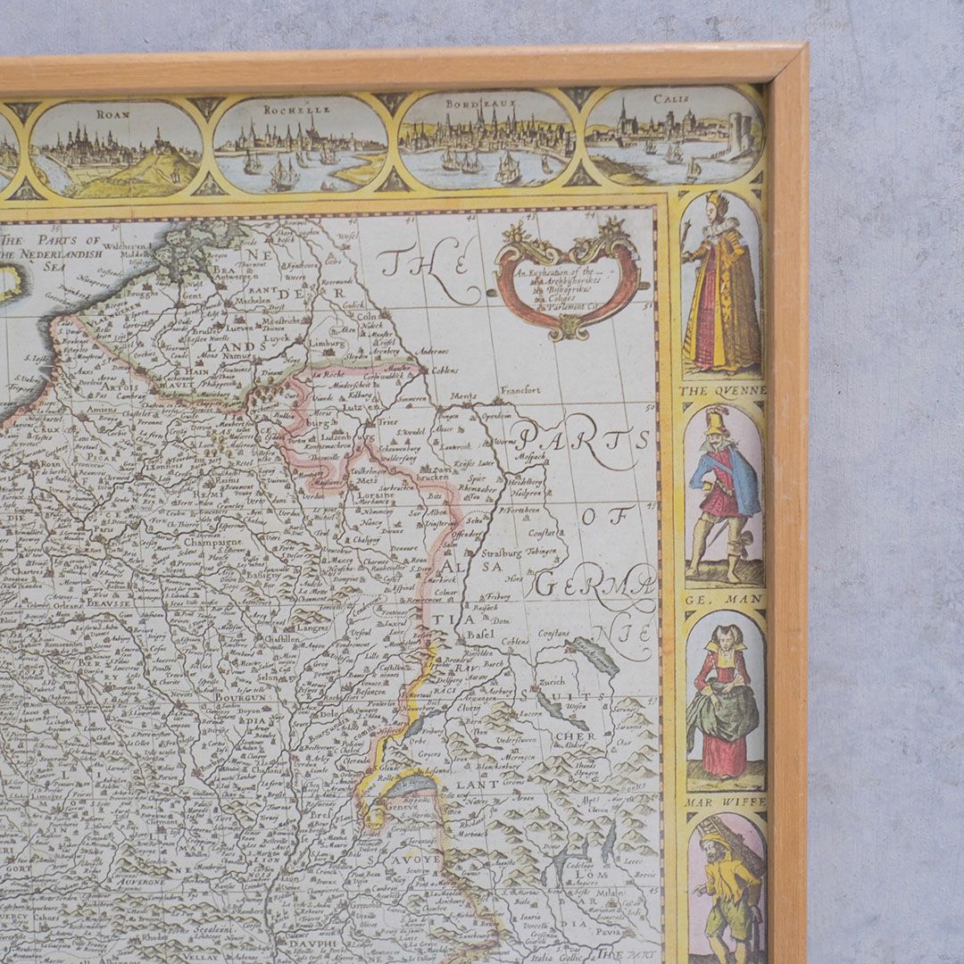 ヴィンテージ マップピクチャー 地図 絵 イギリス