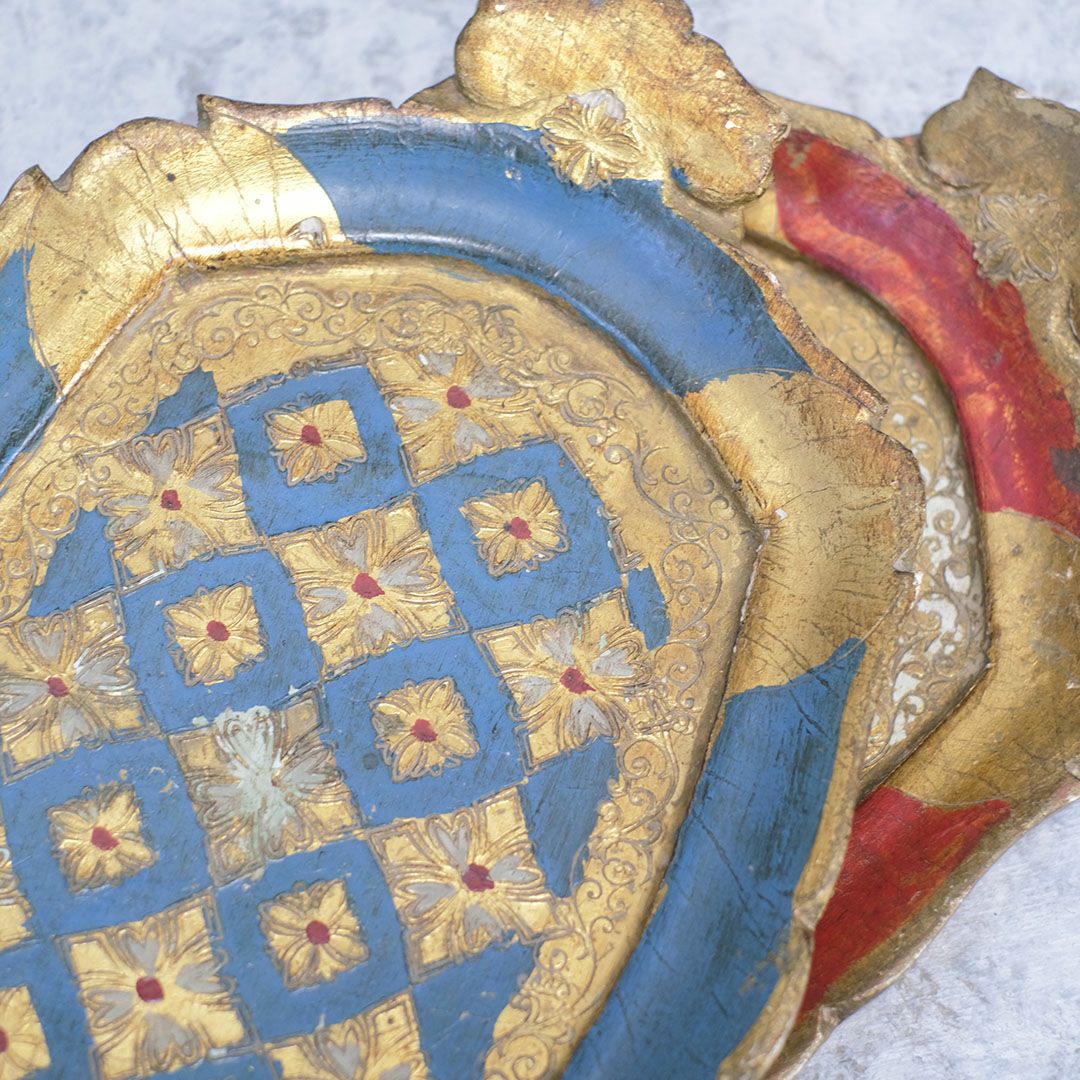 ヴィンテージ フローレンタイントレイ イタリア フィレンツェトレイ Sサイズ3