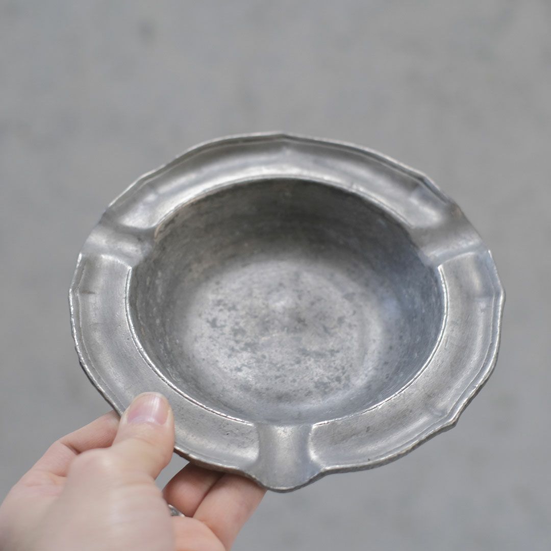 アンティーク エタンアシュトレイ 灰皿 フランス 錫7