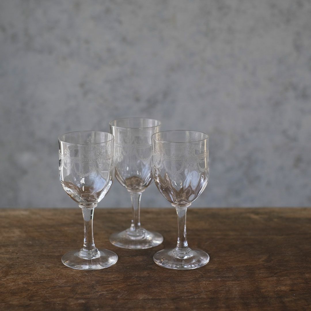 ヴィンテージグラス シェリーグラス 食前酒 フランス1