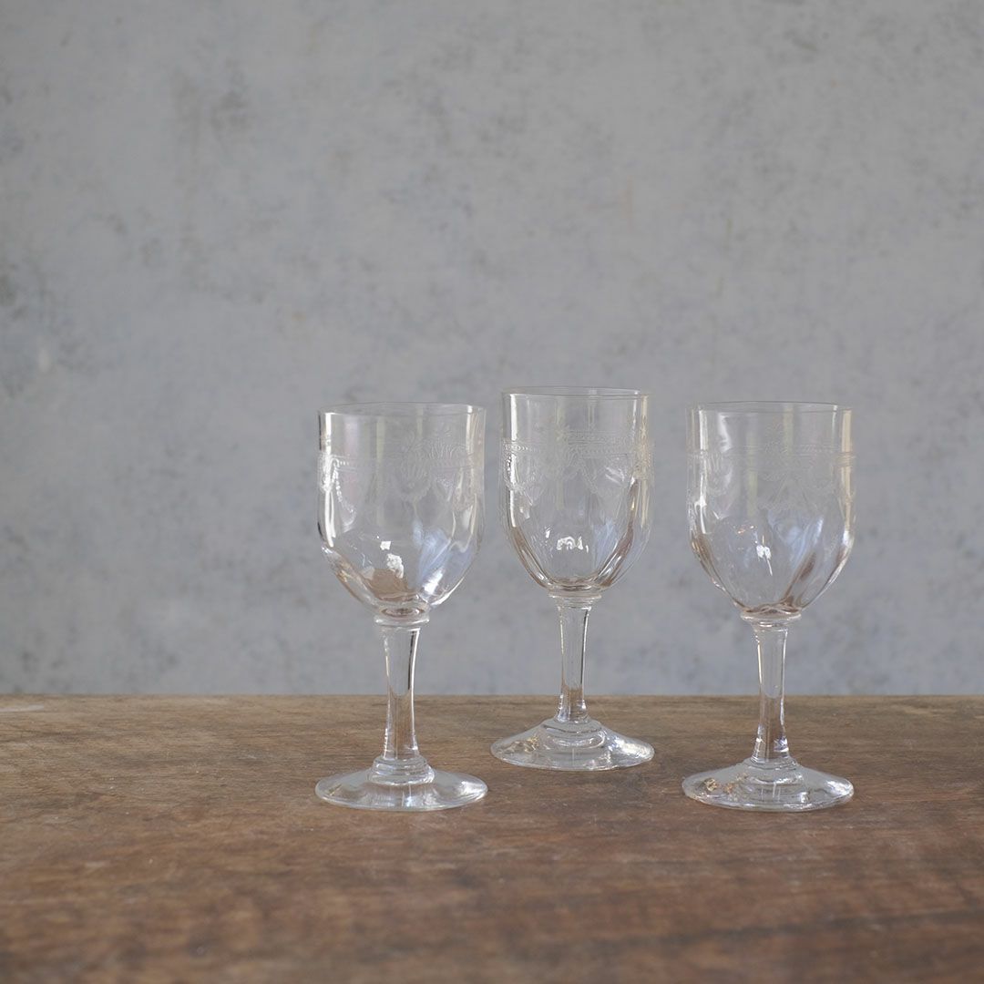 ヴィンテージグラス シェリーグラス 食前酒 フランス2