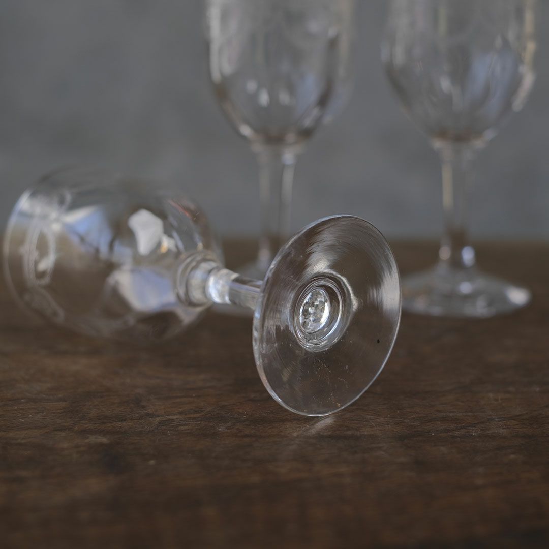 ヴィンテージグラス シェリーグラス 食前酒 フランス5