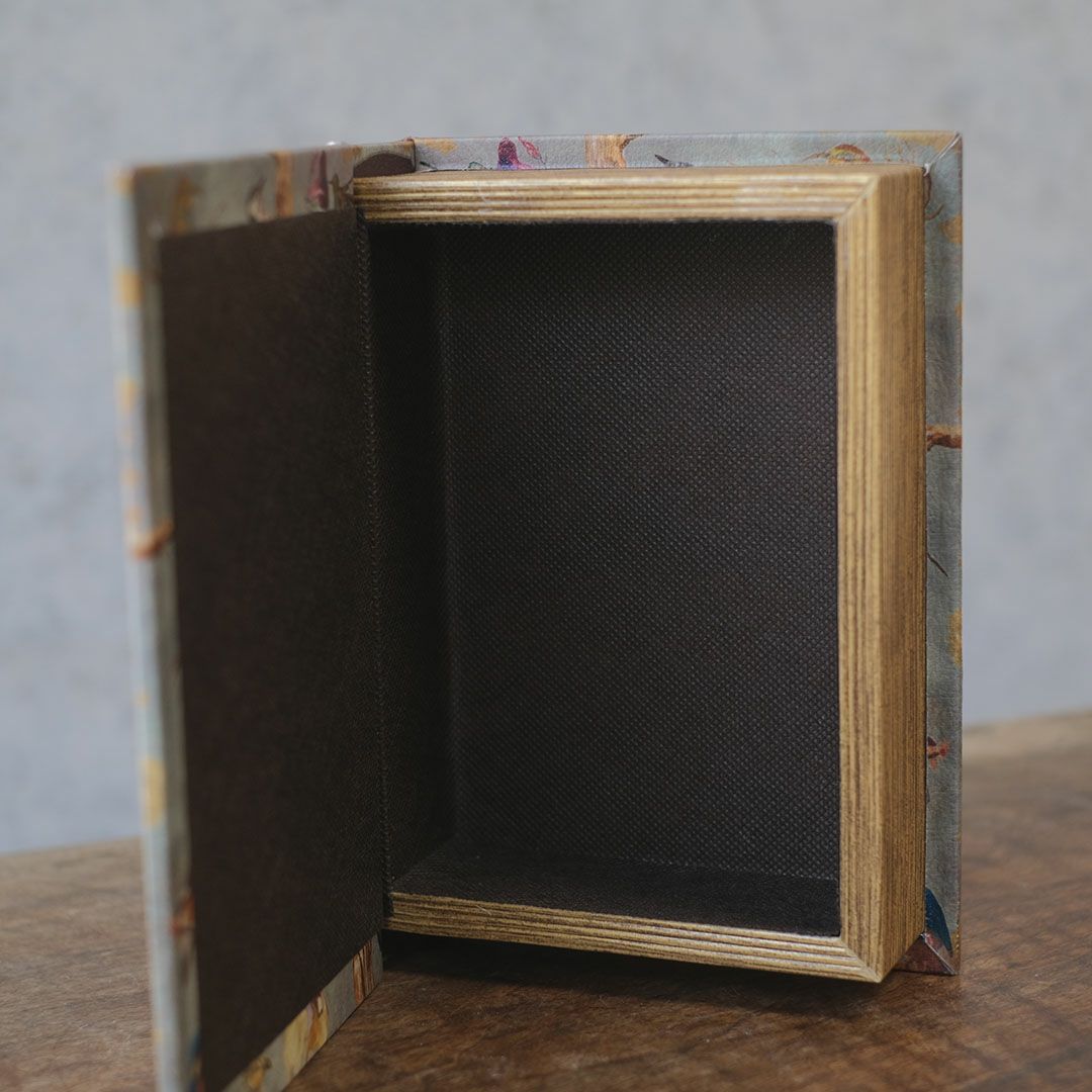 ブックボックス 鳥図鑑 アンティーク洋書風小物入れ6