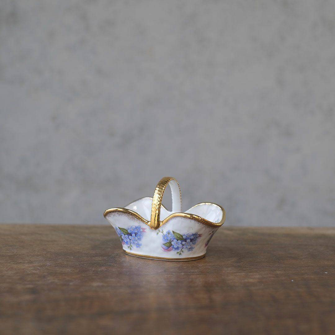 ヴィンテージ小物入れ 籠 イギリス