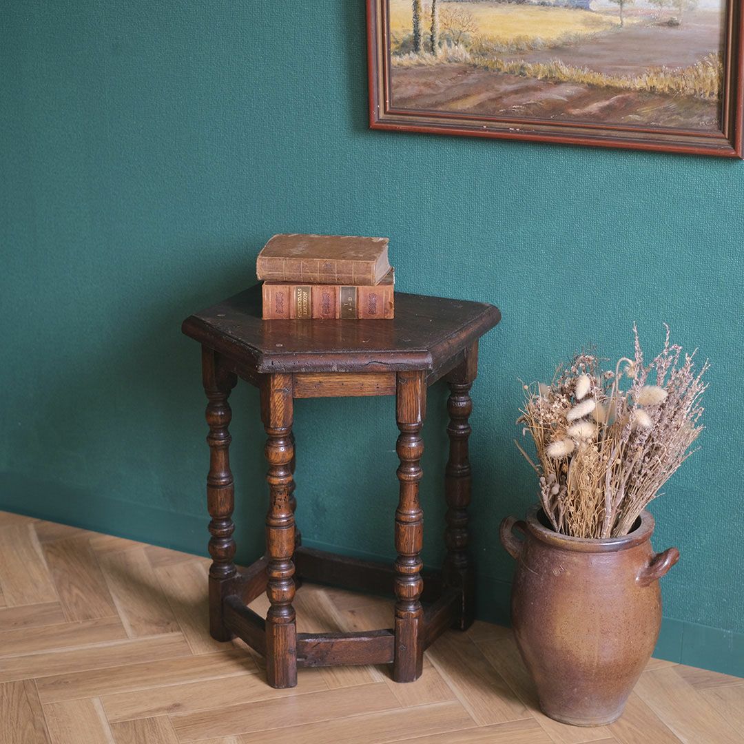 アンティーク チャーチカンタースツール フランス 花台 フラワースタンド アンティーク家具