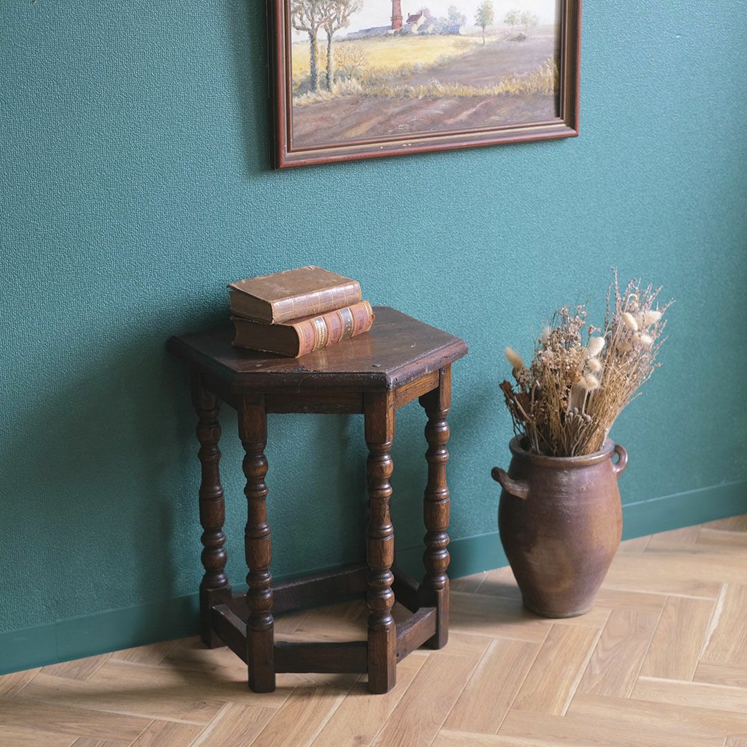 アンティーク チャーチカンタースツール フランス 花台 フラワースタンド アンティーク家具