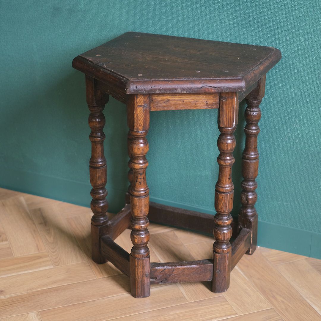 アンティーク チャーチカンタースツール フランス 花台 フラワースタンド アンティーク家具