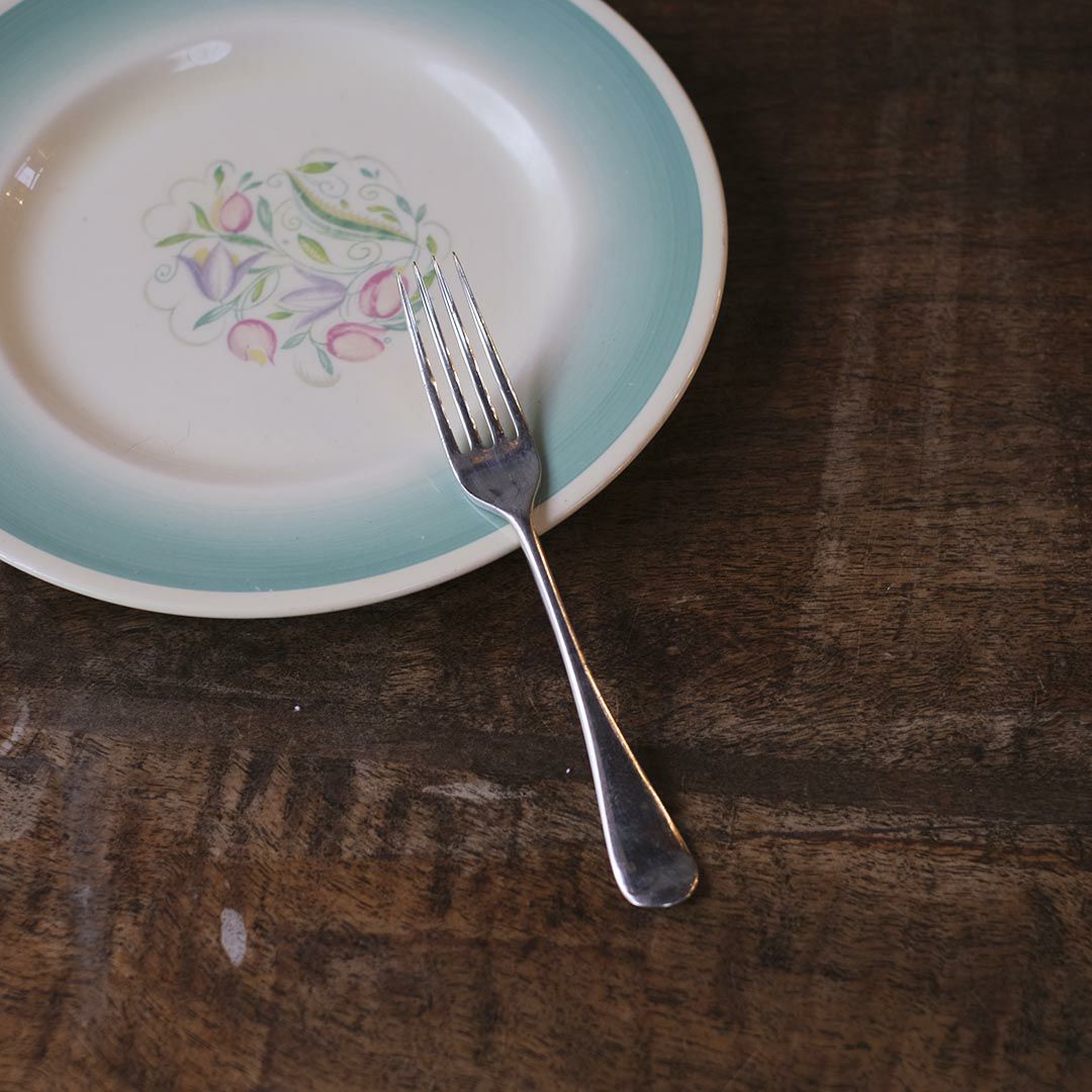 アンティークデザートフォーク イギリス EPSN シルバープレート 銀メッキ