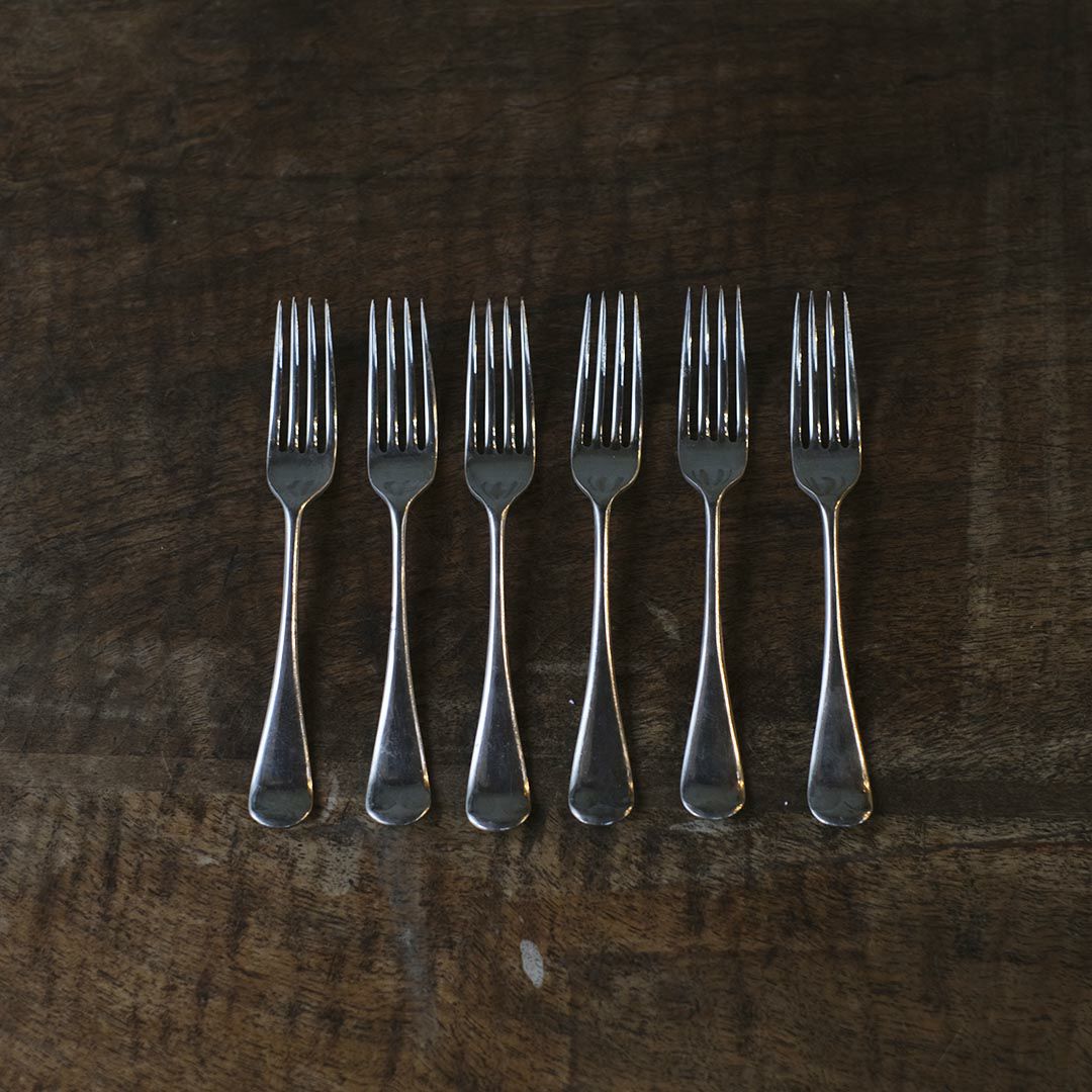 アンティークデザートフォーク イギリス EPSN シルバープレート 銀メッキ2