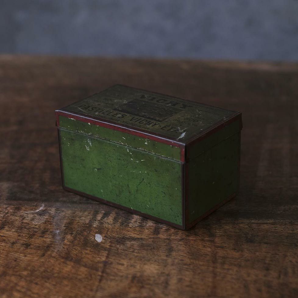 アンティークティン缶 フランス PASTILLES VICHY ETAT1