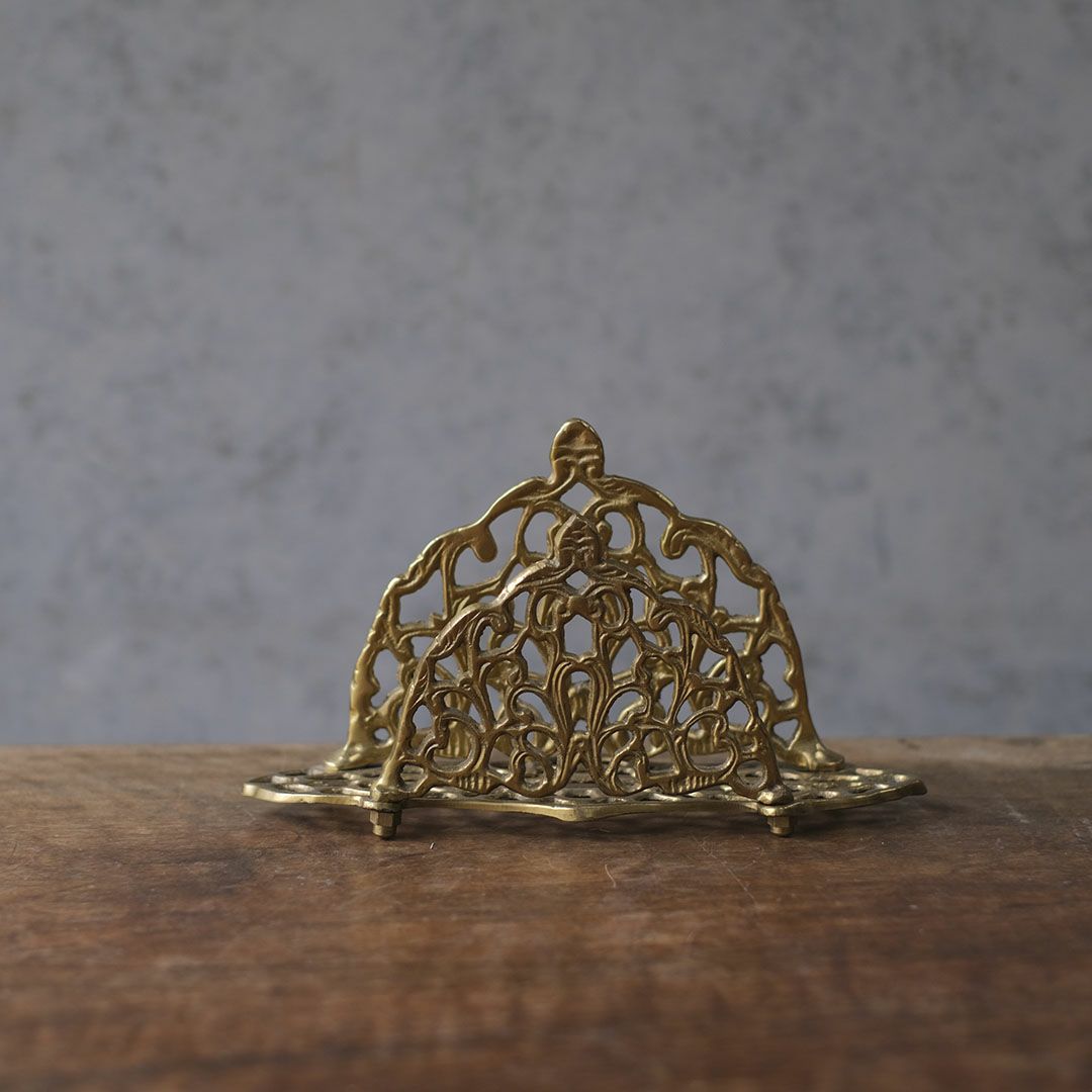 アンティークレターラック 真鍮 イギリス